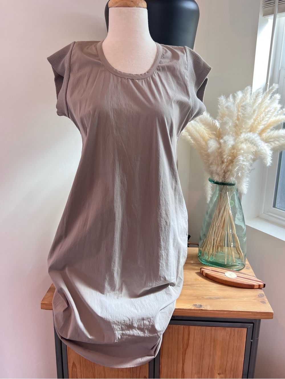 Kristensen Du Nord Dress Taupe Cocoon Midi Dress Italian Dress size 2